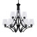 Zilo Nine Light Chandelier in Matte Black (200|569-MB-210)