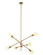 Stria LED Chandelier in Brushed Brass (408|CH276BBLA10)