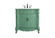 Danville Single Bathroom Vanity in Vintage mint (173|VF10136VM-VW)