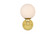 Cordelia One Light Bath Sconce in Brass (173|LD7317W6BRA)