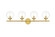 Ingrid Four Light Bath Sconce in Brass (173|LD7302W33BRA)