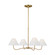 Laguna Four Light Chandelier in Burnished Brass (454|CC1704BBS)