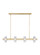 Laurel LED Linear Chandelier in Natural Brass (182|KWLS20927CNB)