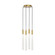Pylon LED Chandelier in Natural Brass (182|700TRSPPYLC4RNB-LED930)