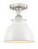 Edison One Light Semi-Flush Mount in Polished Nickel (405|616-1F-PN-M14-PN)