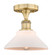 Edison One Light Semi-Flush Mount in Brushed Brass (405|616-1F-BB-G131)