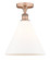 Edison One Light Semi-Flush Mount in Antique Copper (405|616-1F-AC-GBC-121)