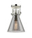 Downtown Urban One Light Flush Mount in Polished Nickel (405|411-1F-PN-G411-8SM)