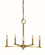 Evelyn Five Light Chandelier in Brushed Brass (8|5765 BR)