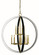 Constellation 12 Light Pendant in Brushed Brass with Matte Black (8|4658 BR/MBLACK)