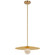 Pertica LED Pendant in Mirrored Antique Brass (268|KW 5526MAB-ALB)