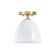 Biba One Light Semi Flush Mount in Brushed Gold (43|D300M-SF-BG)