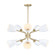 Biba Ten Light Chandelier in Brushed Gold (43|D300M-10CH-BG)