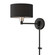 Bainbridge One Light Swing Arm Wall Lamp in Black with Brushed Nickel (107|50270-04)