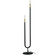 Wand Two Light Floor Lamp in Matte Black (216|WAN-602F-MB-AGB)