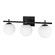 Vivaldi Three Light Vanity Fixture in Black (216|VAD-233W-MB)