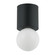 Theron One Light Flush Mount in Black (216|TRN-51FH-MB)