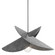Pétale One Light Pendant in Grey (216|PTE-201P-MB-500)