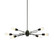 Nebraska Six Light Pendant in Black (216|NEB-326HP-ES)