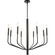 Eleanor Eight Light Chandelier in Black (216|ELN-328C-MB)