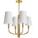 Eleanor Four Light Chandelier in White (216|ELN-214C-AGB-790)