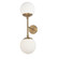 Dayana Two Light Wall Sconce in Aged Brass (216|DAY-232W-AGB)