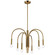 Callway Six Light Chandelier in Aged Brass (216|CLY-246C-AGB)