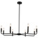 Colette Eight Light Chandelier in Matte Black (216|CLT-328-MB)