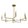 Colette Eight Light Chandelier in Aged Brass (216|CLT-328-AGB)