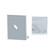 Rubik Feed End Cap w/feed hole in White (303|PE-RUBIK-FEED)