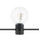 Festoon Light String- Special Order LED Festoon Socket Assembly in Clear/Black (303|LFS-12V-1-LED-WW)