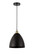 Edison One Light Mini Pendant in Black Antique Brass (405|616-1P-BAB-MBD-12-BK)