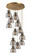 Downtown Urban 12 Light Pendant in Brushed Brass (405|126-410-1PS-BB-G412-8SM)
