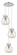 Newton Three Light Pendant in Polished Nickel (405|113-410-1PS-PN-G410-8SDY)
