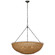 Clovis LED Chandelier in Aged Iron and Natural Wicker (268|CHC 5638AI/NTW)