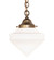 Revival Schoolhouse One Light Pendant in Satin Brass (57|264655)