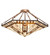 Sonoma Three Light Semi-Flushmount in Antique Copper (57|260940)