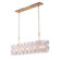 Crescent Five Light Island Pendant in Oxidized Gold Leaf (33|520561OL)