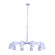 Gabardine Ten Light Chandelier in Matte White (33|520272MW)