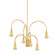 Jenica Six Light Chandelier in Aged Brass (428|H811806-AGB)