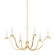 Jaclin Six Light Chandelier in Gold Leaf (428|H809806-GL)