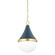 Ciara One Light Pendant in Aged Brass/Soft Navy (428|H787701S-AGB/SNY)