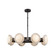 Alonso LED Chandelier in Urban Bronze/Alabaster (452|CH320837UBAR)