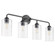 Charlotte Four Light Vanity in Matte Black (19|598-4-59)