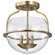Amado Three Light Semi Flush Mount in Vintage Brass (72|60-7821)