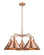 Downtown Urban Five Light Chandelier in Antique Copper (405|916-5CR-AC-M10-AC)