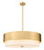 Counterpoint Six Light Chandelier in Modern Gold (224|495P32-MGLD)
