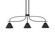 Cavella Three Light Island Pendant in Matte Black (200|3936-MB-421-MB)
