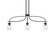 Cavella Three Light Island Pendant in Matte Black (200|3936-MB-3002)