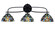 Cavella Three Light Bath Bar in Matte Black (200|3913-MB-9955)